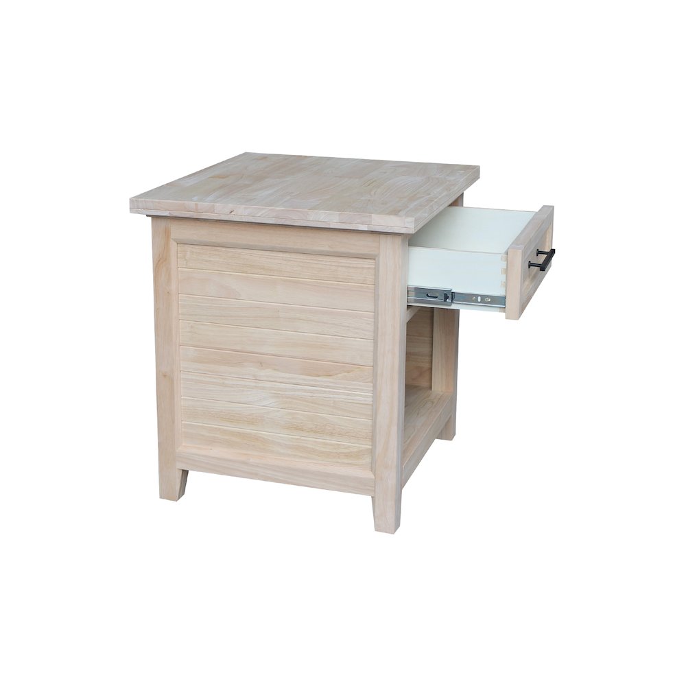 Sanibel Solid Wood End Table. Picture 5