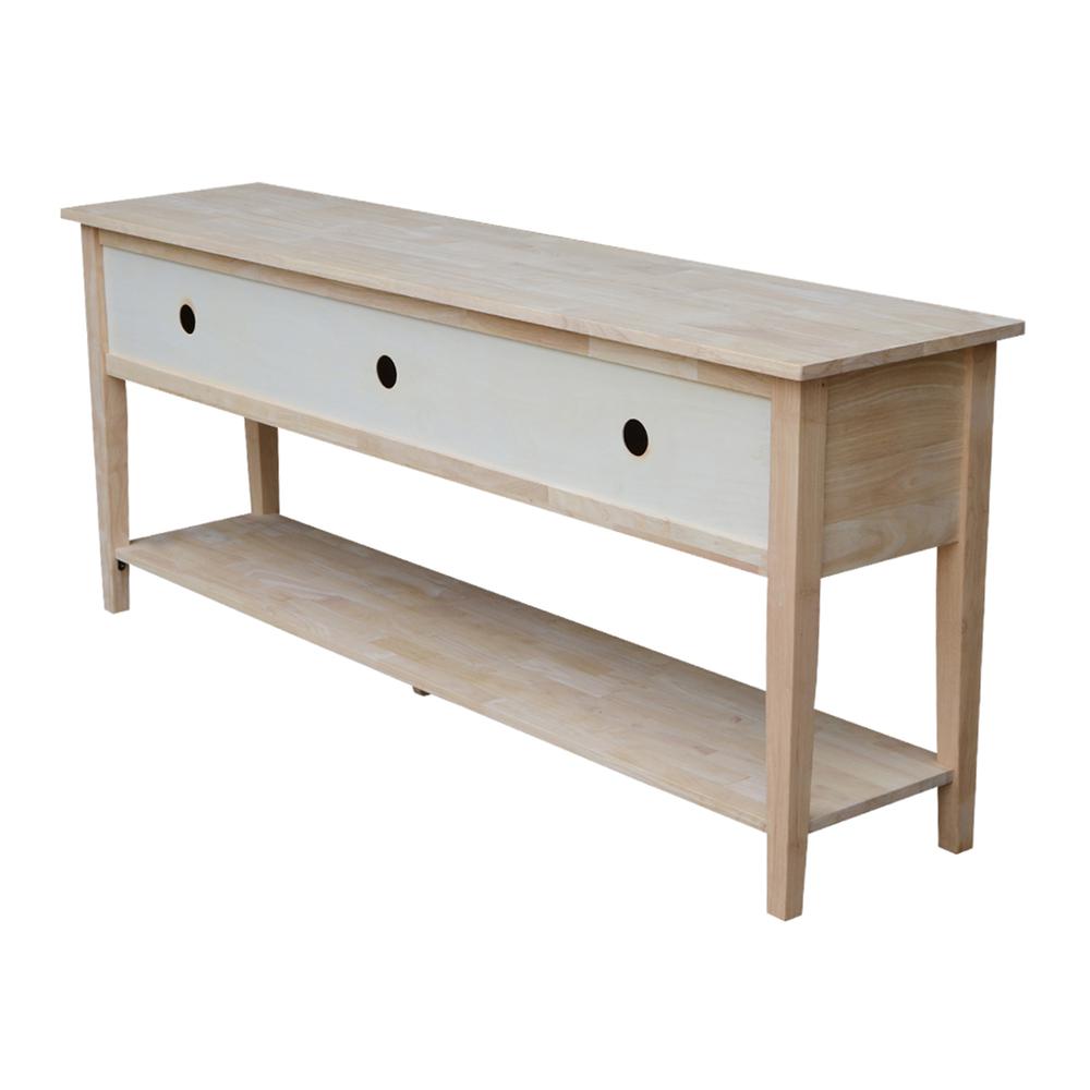 Entertainment / TV Stand - 72", Unfinished. Picture 8