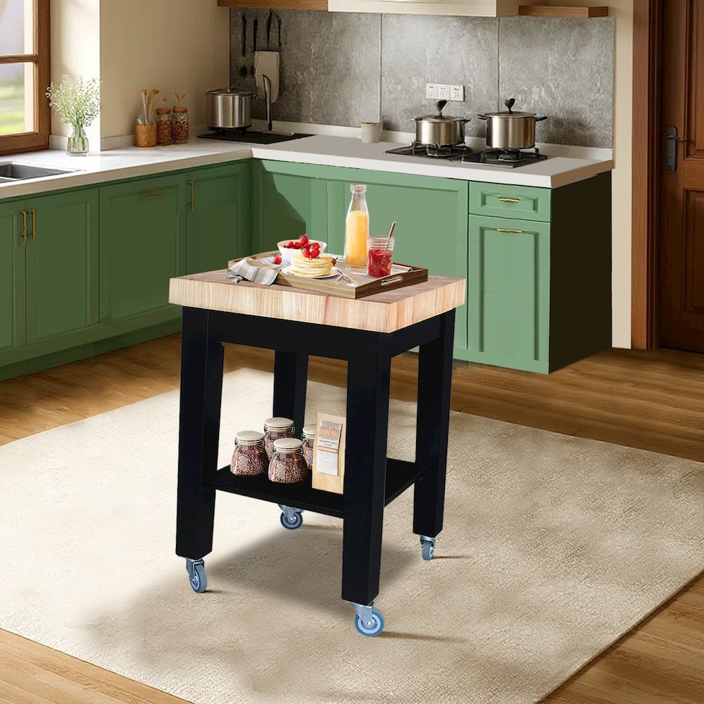 Solid Wood Kitchen Island. Picture 2