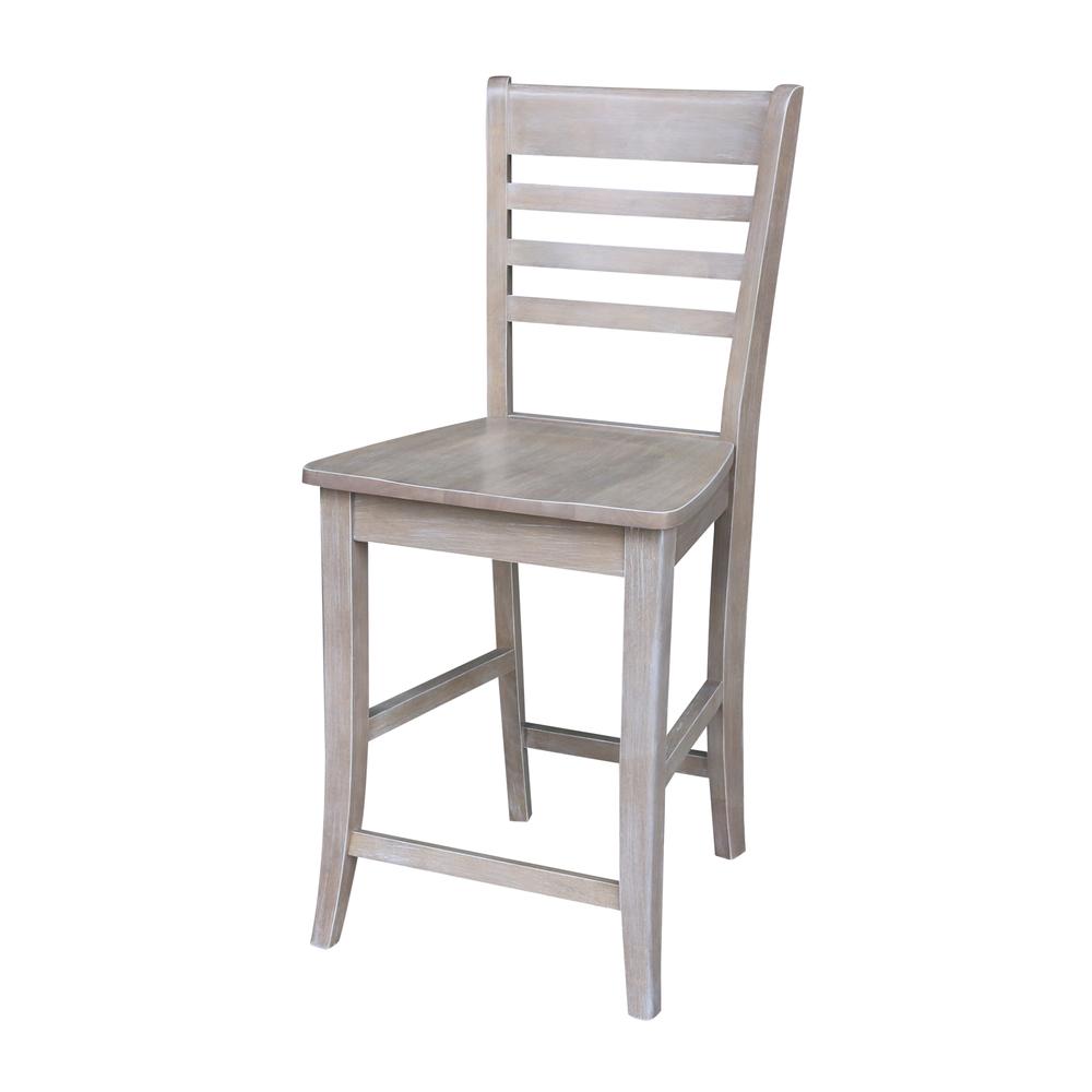 Cosmo Counter height Stool - 24" Seat Height , Washed Gray Taupe. Picture 1