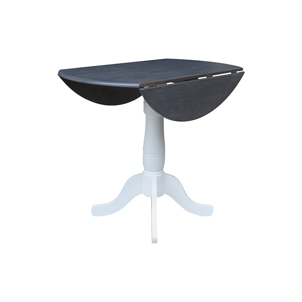 42 In Round dual drop Leaf Pedestal Table - 35.5 "H. Picture 4