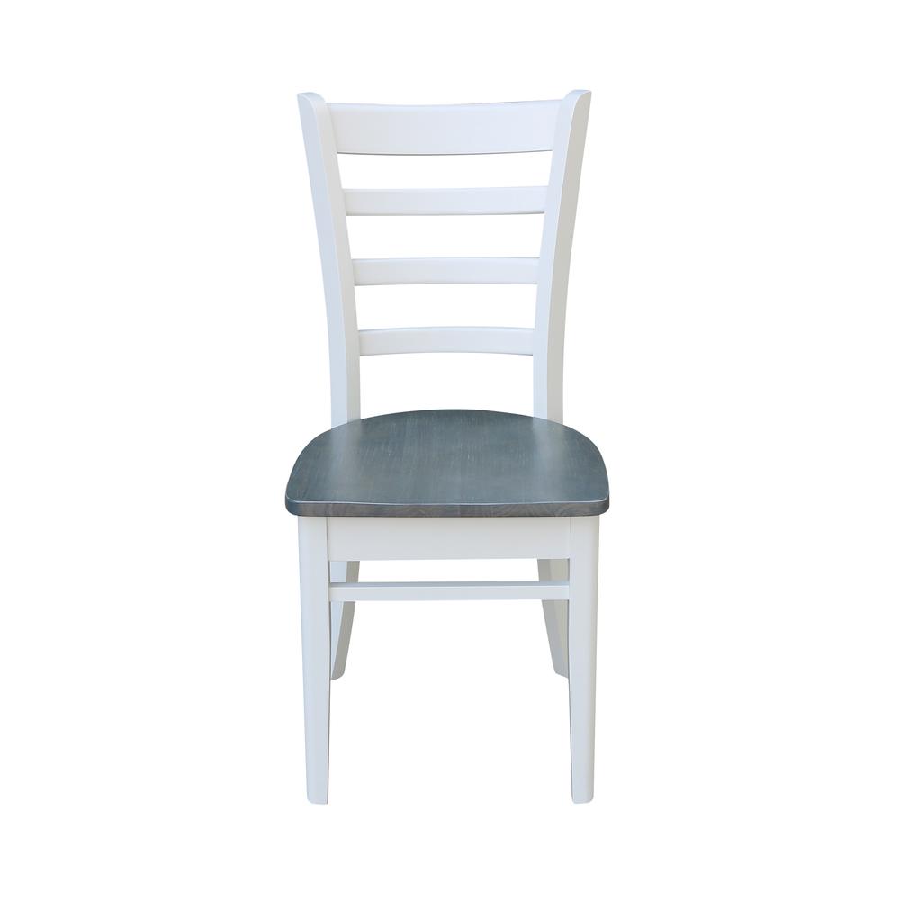 Emily Side Chair, White/Heather Gray. Picture 6