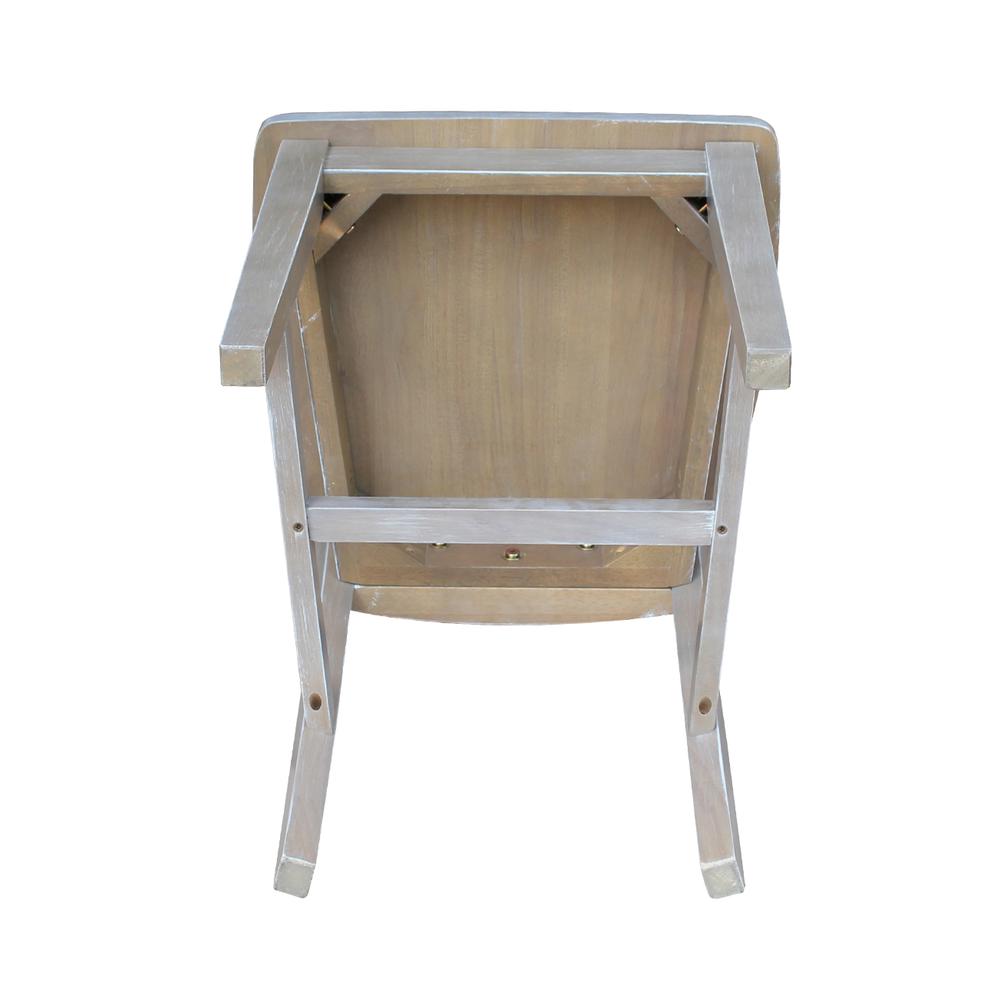 San Remo Splatback Chair, Washed Gray Taupe. Picture 4