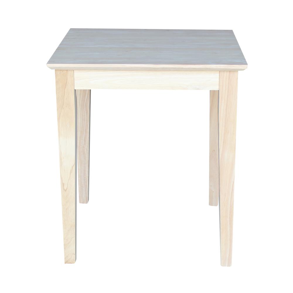 Shaker End Table - Tall, Unfinished. Picture 5
