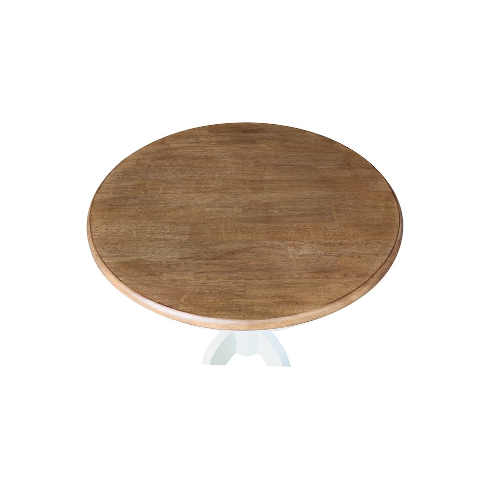30" Round Top Pedestal Dining Table, 28.9" High. Picture 3