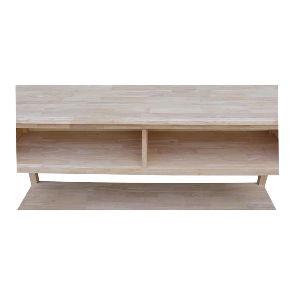 Entertainment / TV Stand - 60", Unfinished. Picture 2