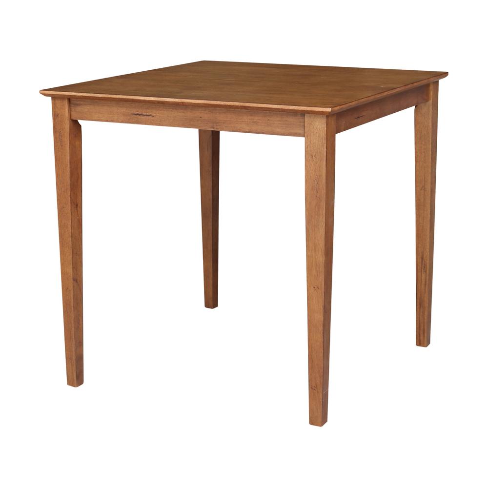 36 x 36 in. Counter Height Dining Table with Shaker Styled Legs. Picture 1