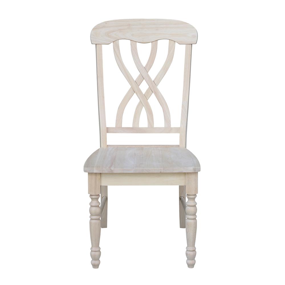 Set of Two Lattice Side Chairs, Unfinished. Picture 5