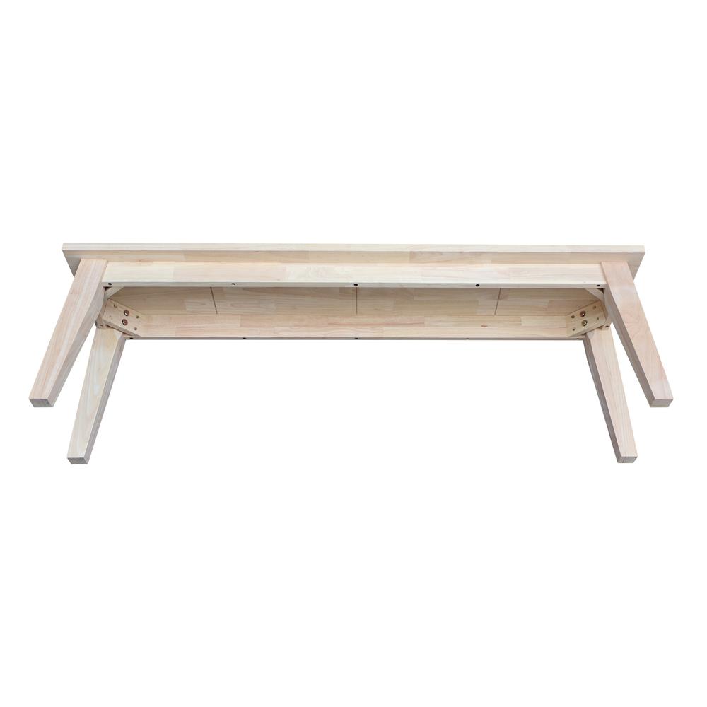 Boulder Solid Wood Bench. Picture 5