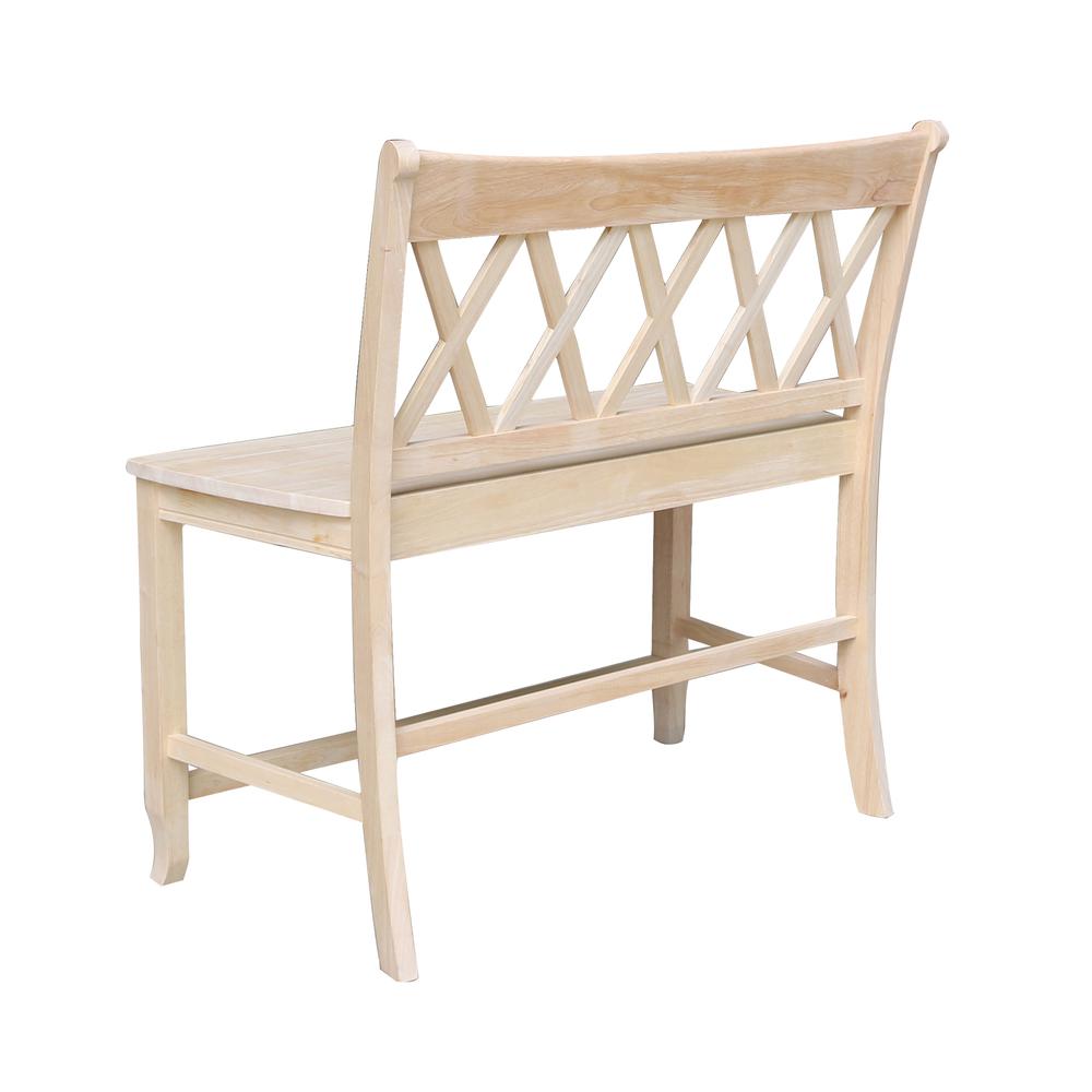 Double X-Back Bench - 24" Seat Height- 557158. Picture 5