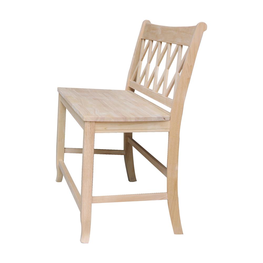 Double X-Back Bench - 24" Seat Height- 557158. Picture 4