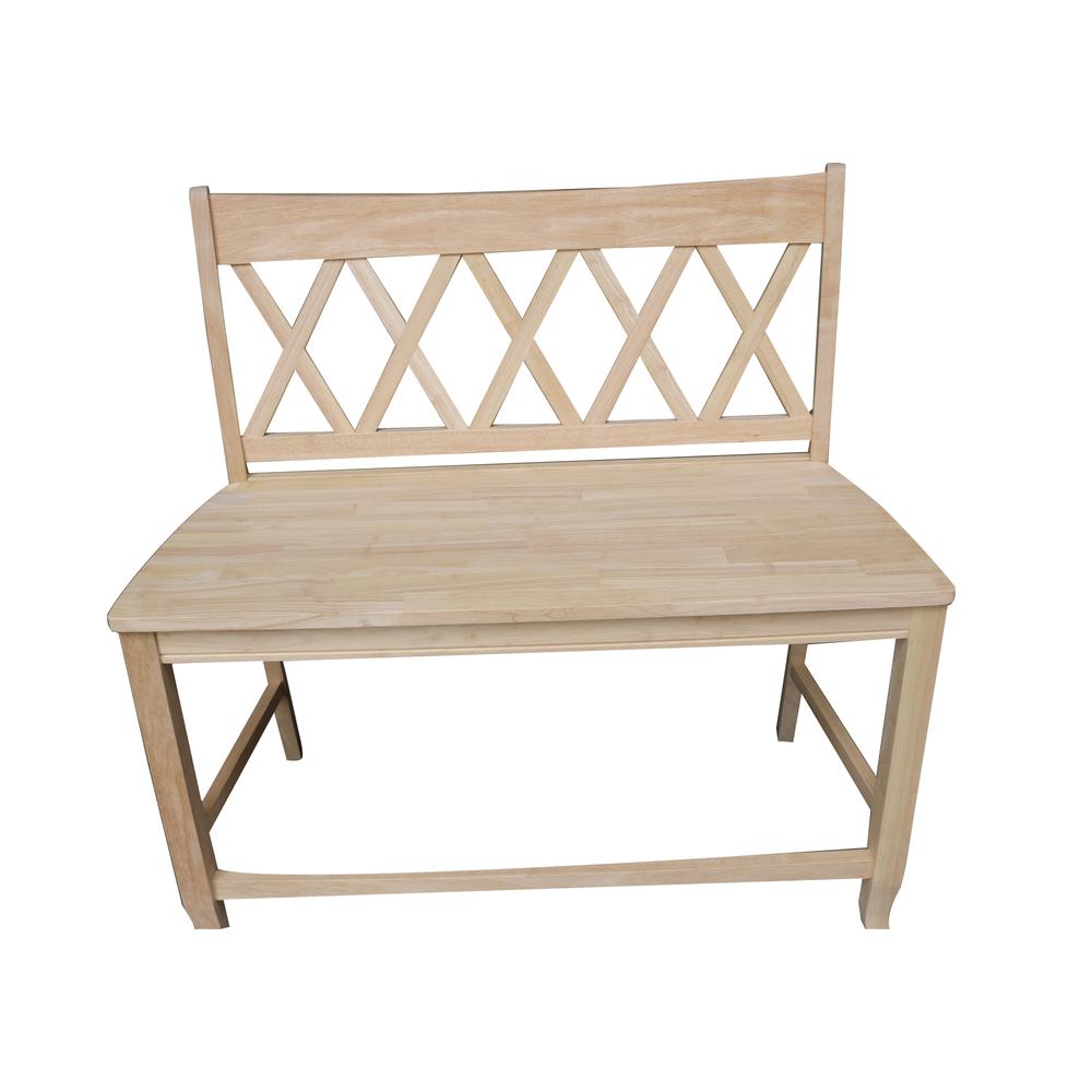 Double X-Back Bench - 24" Seat Height- 557158. Picture 7
