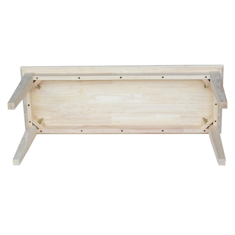 Shaker Style Bench, Unfinished. Picture 2