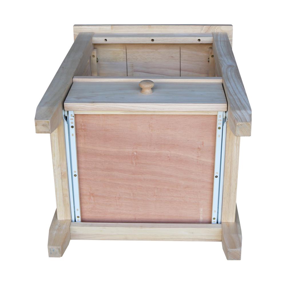 Mission Tall End Table Includes Drawer , Unfinished. Picture 8