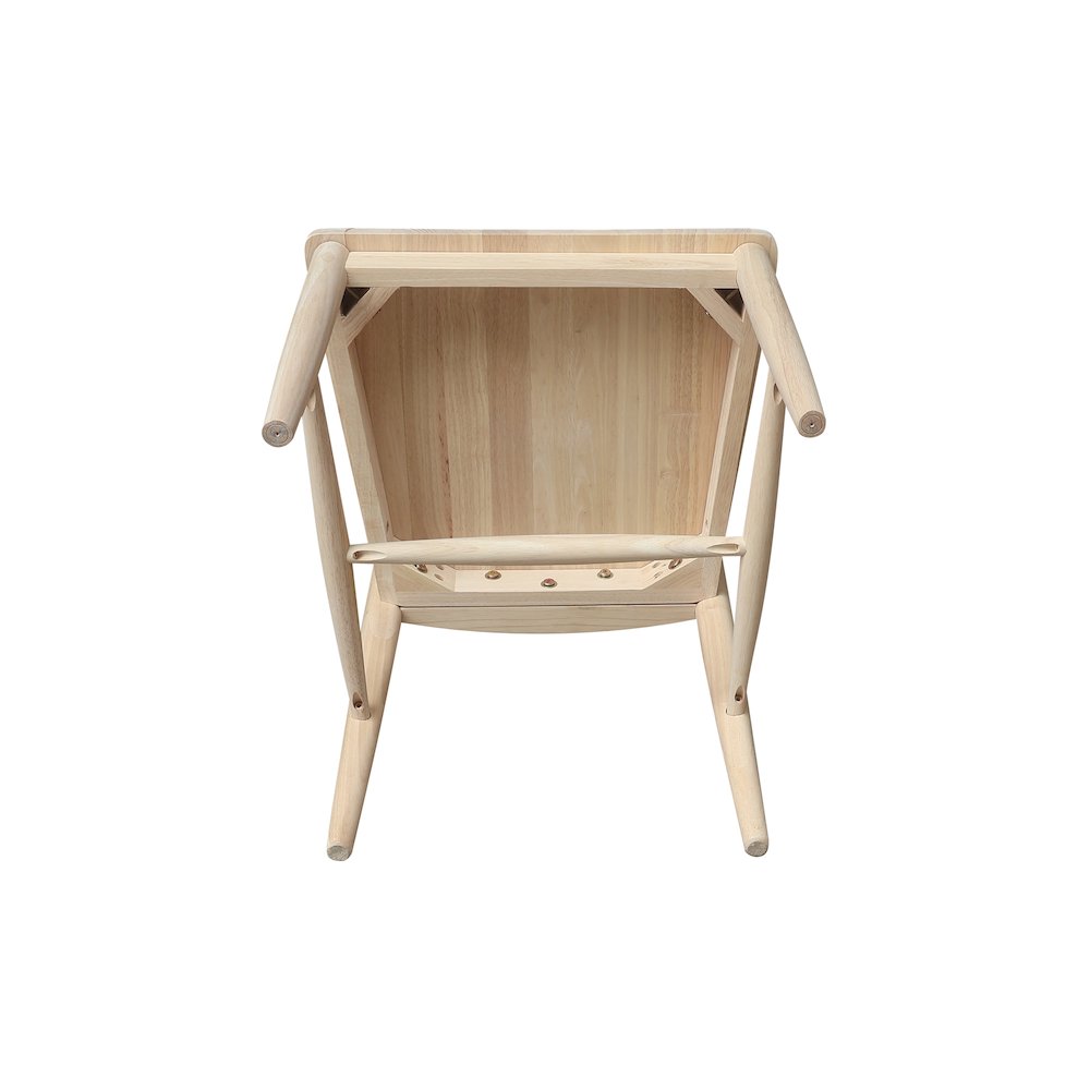 Set of Two Solid Wood Haven Dining Chairs, Unfinished. Picture 8