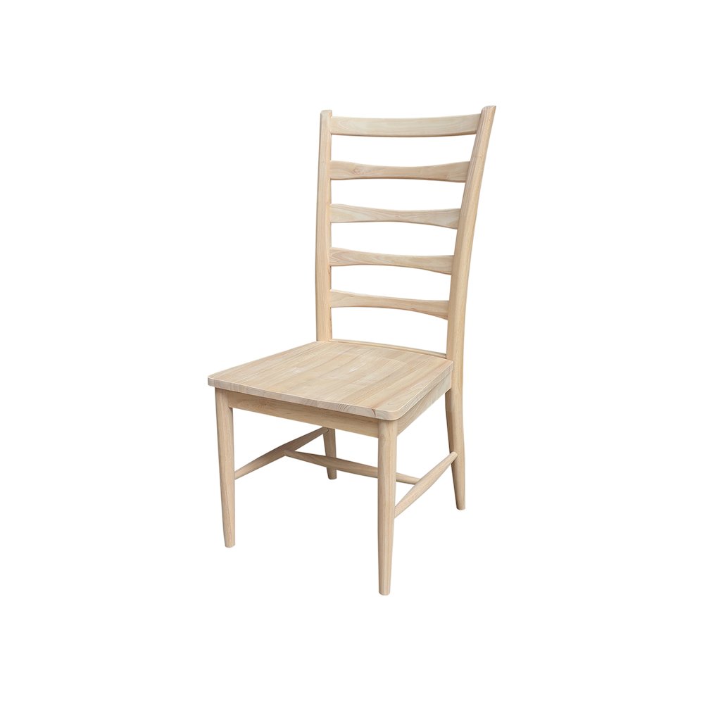 Set of Two Solid Wood Haven Dining Chairs, Unfinished. Picture 2