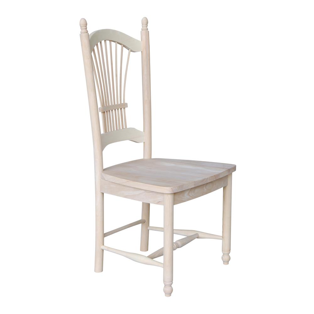 Set of Two Sheafback Chairs, Unfinished. Picture 8