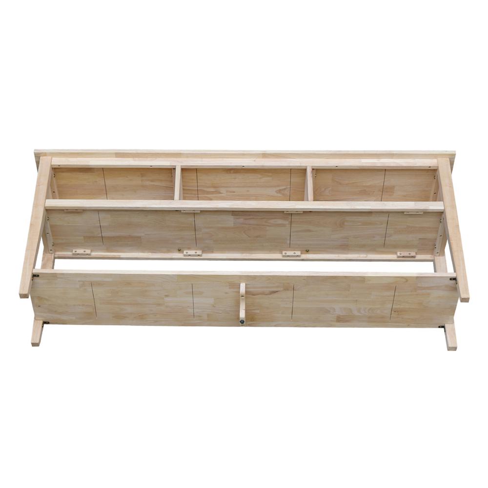 Entertainment / TV Stand - 72", Unfinished. Picture 3