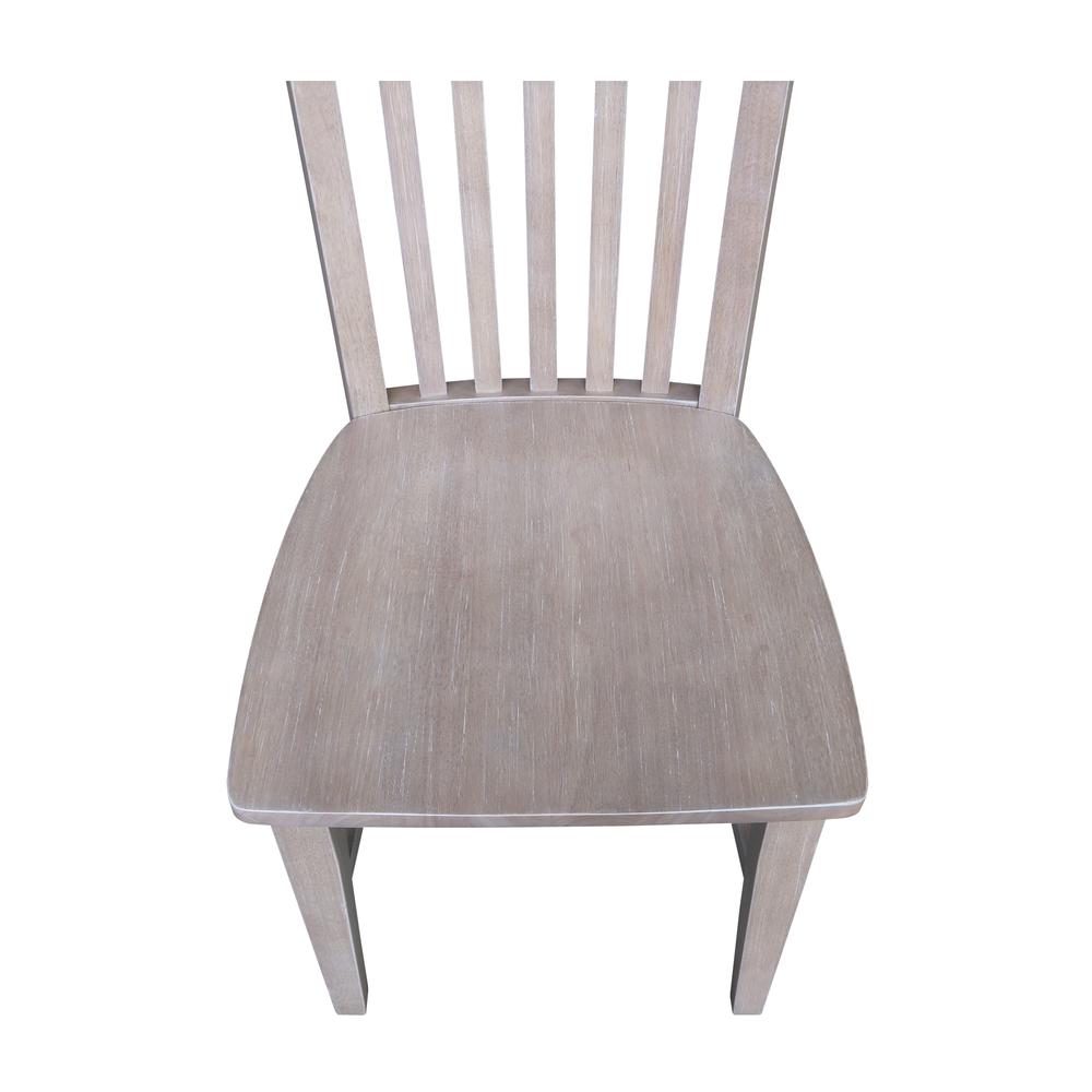 Set of Two Cosmo Mission Chairs, Washed Finish, Washed Gray Taupe. Picture 9