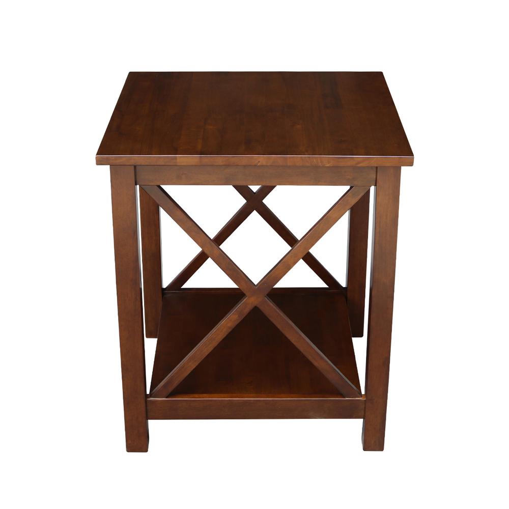 Hampton End Table, Espresso. Picture 4