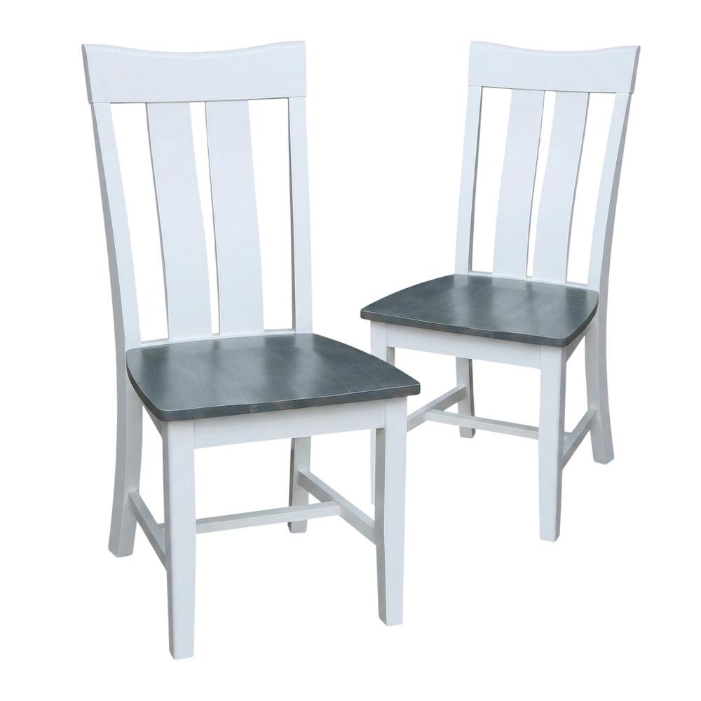 Solid Wood Dining Chairs with Classic Frame for Dining Room, Set of 2. Picture 1