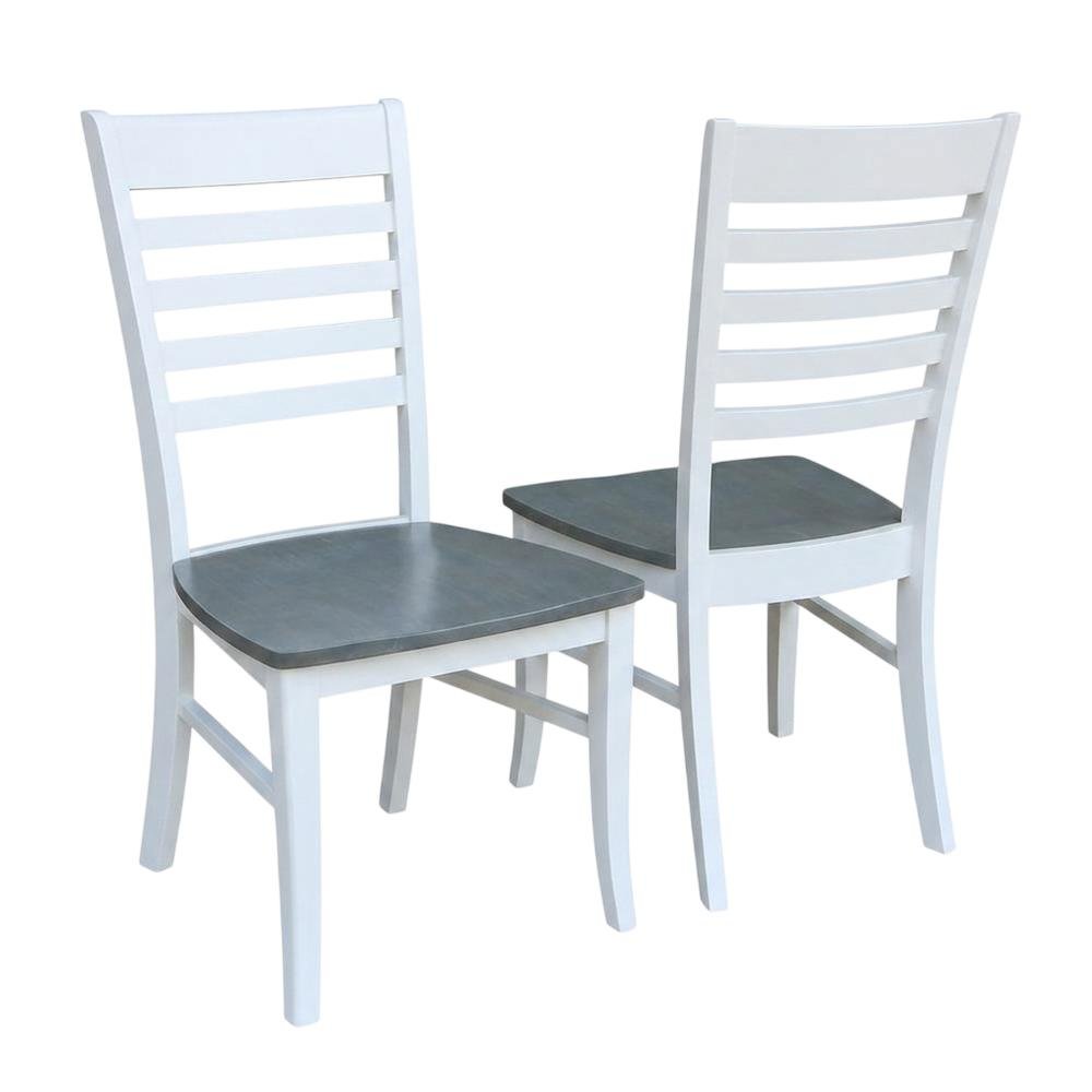 Solid Wood Ladder Back Dining Chair for Kitchen and Dining Room. Picture 1
