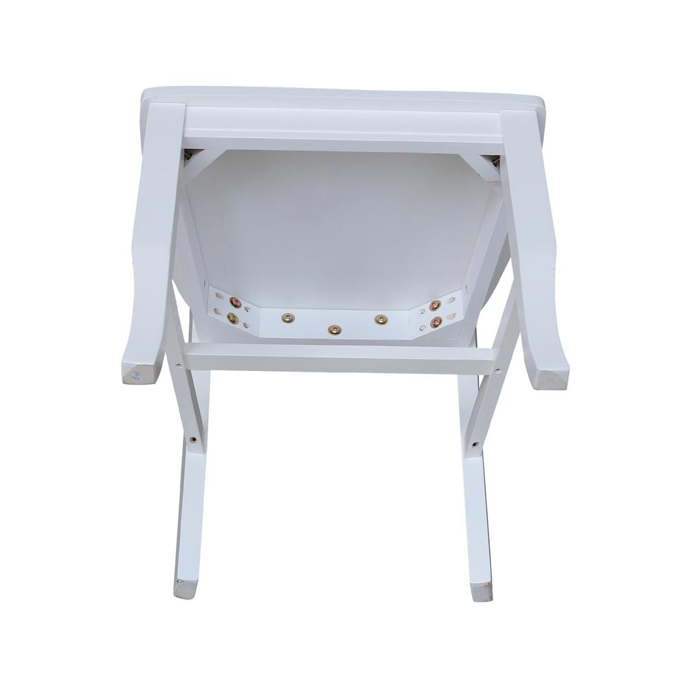 Double XX Chairs, Set of 2, White. Picture 7