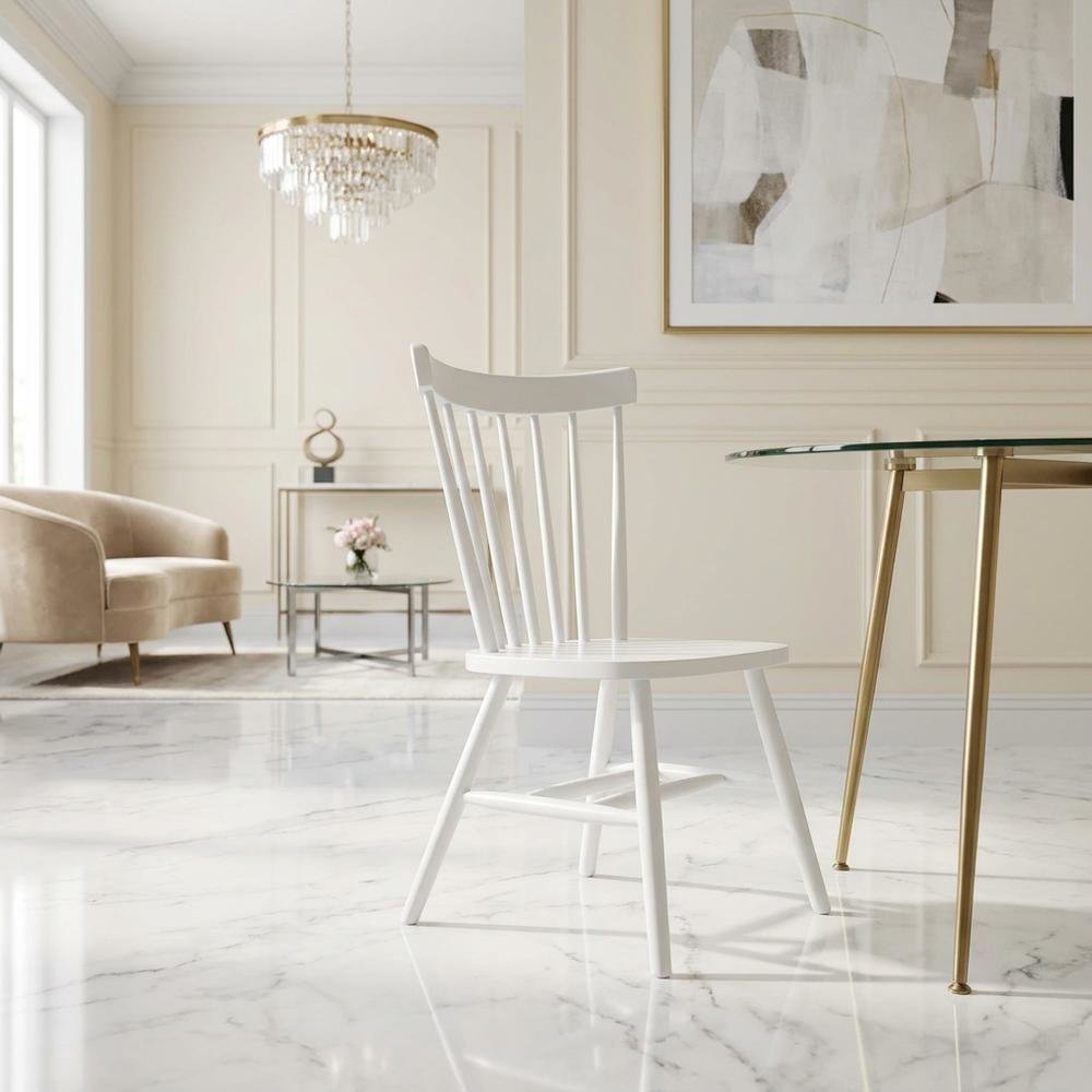 Parawood Dining Chair with Solid Wood Frame for Kitchen and Dining Room. Picture 4