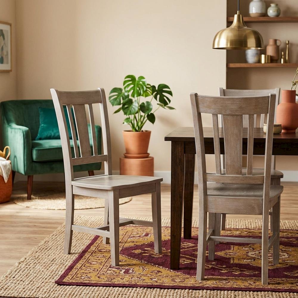 Hardwood Splatback Dining Chair for Kitchen and Dining Room Table. Picture 2