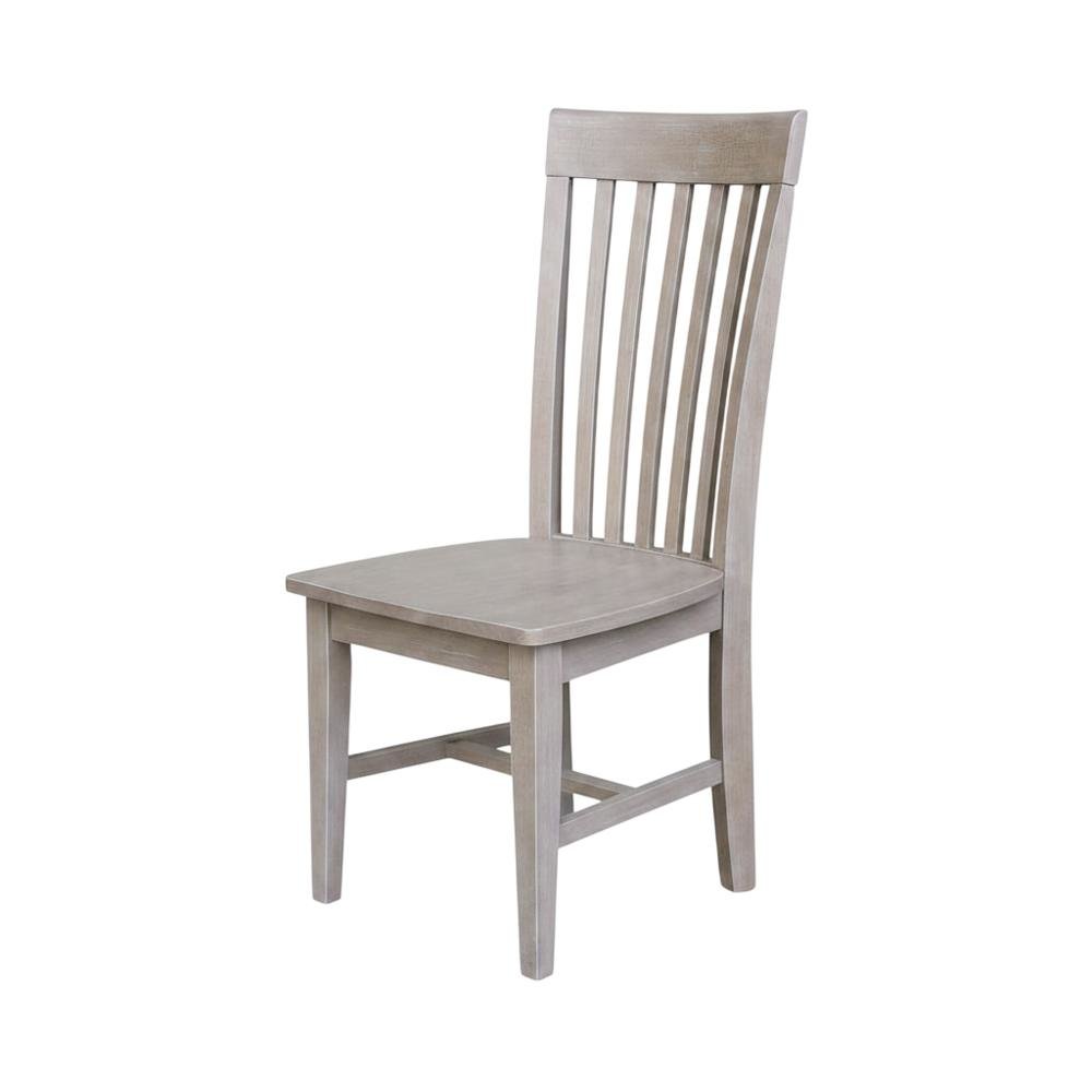Hardwood Mission Dining Chairs with Washed Finish, Set of Two for Dining Room. Picture 3