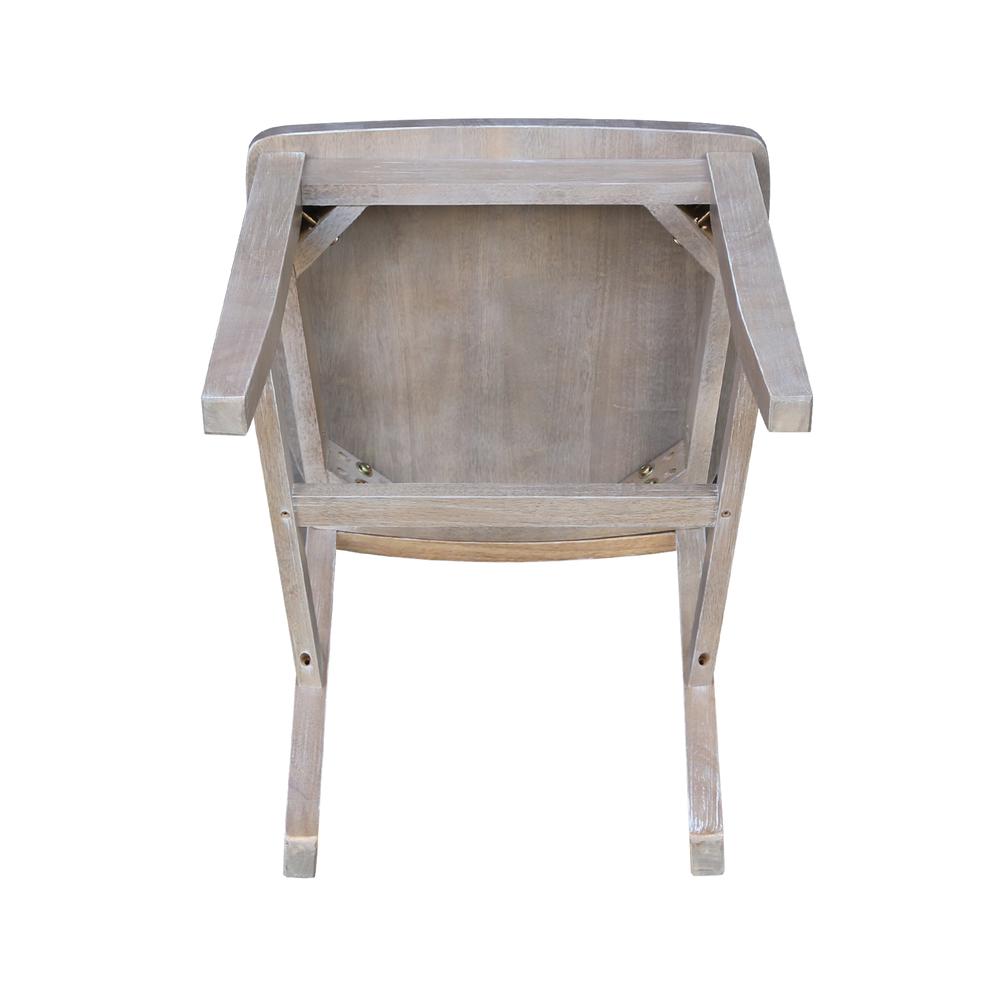Set of Two Cafe Chairs, Washed Gray Taupe. Picture 6