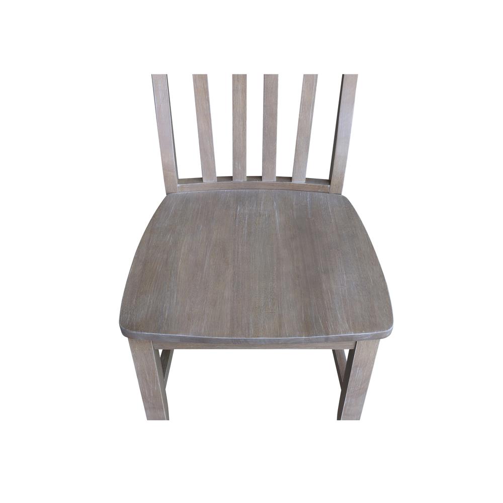 Set of Two Cafe Chairs, Washed Gray Taupe. Picture 7