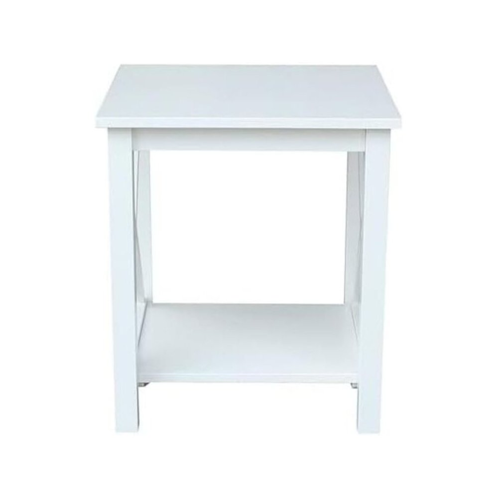 Hampton End Table, White. Picture 4
