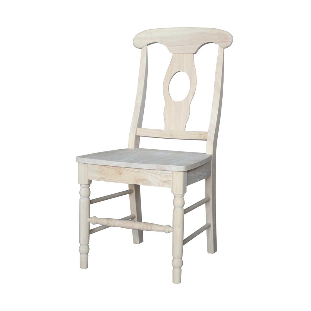 Set of Two Empire Chairs with Aolid Wood Seats, Unfinished. Picture 3