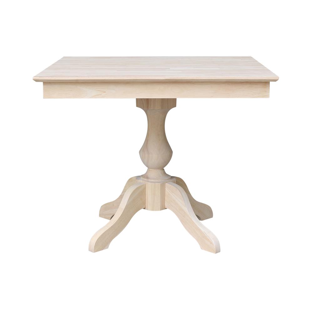36" x 36" Square Top Pedestal Table  With 4 Chairs (Set of 5). Picture 2