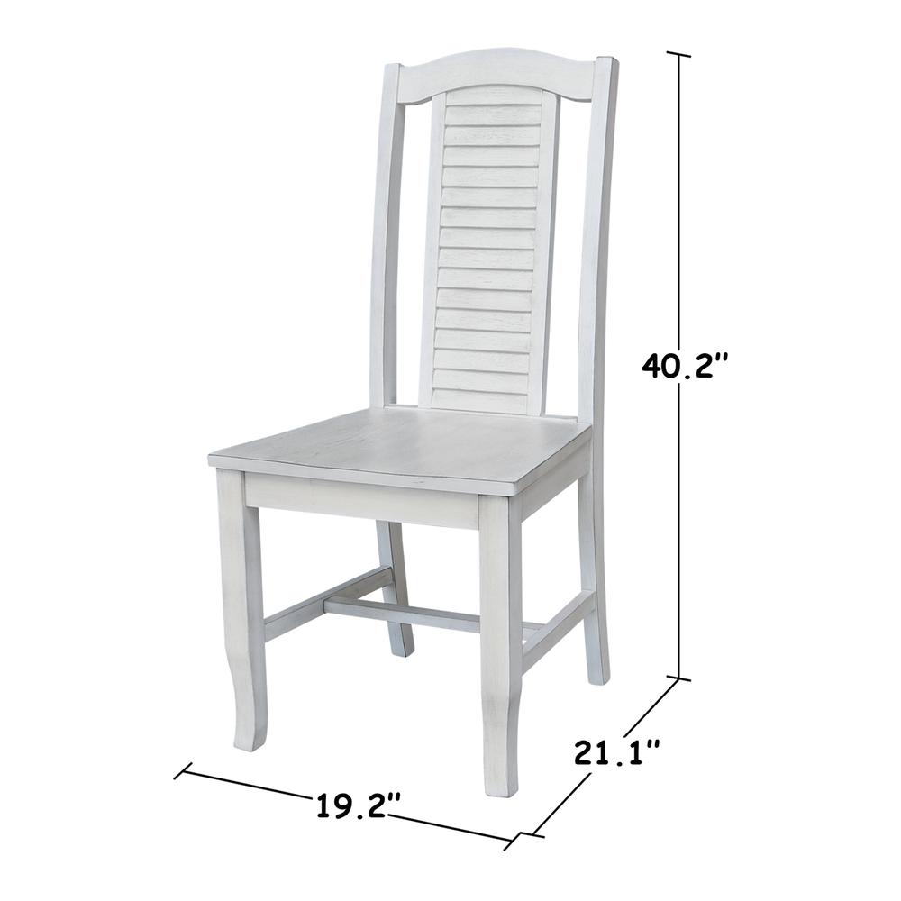 Seaside Chairs, Set of 2, Antique Chalk. Picture 1