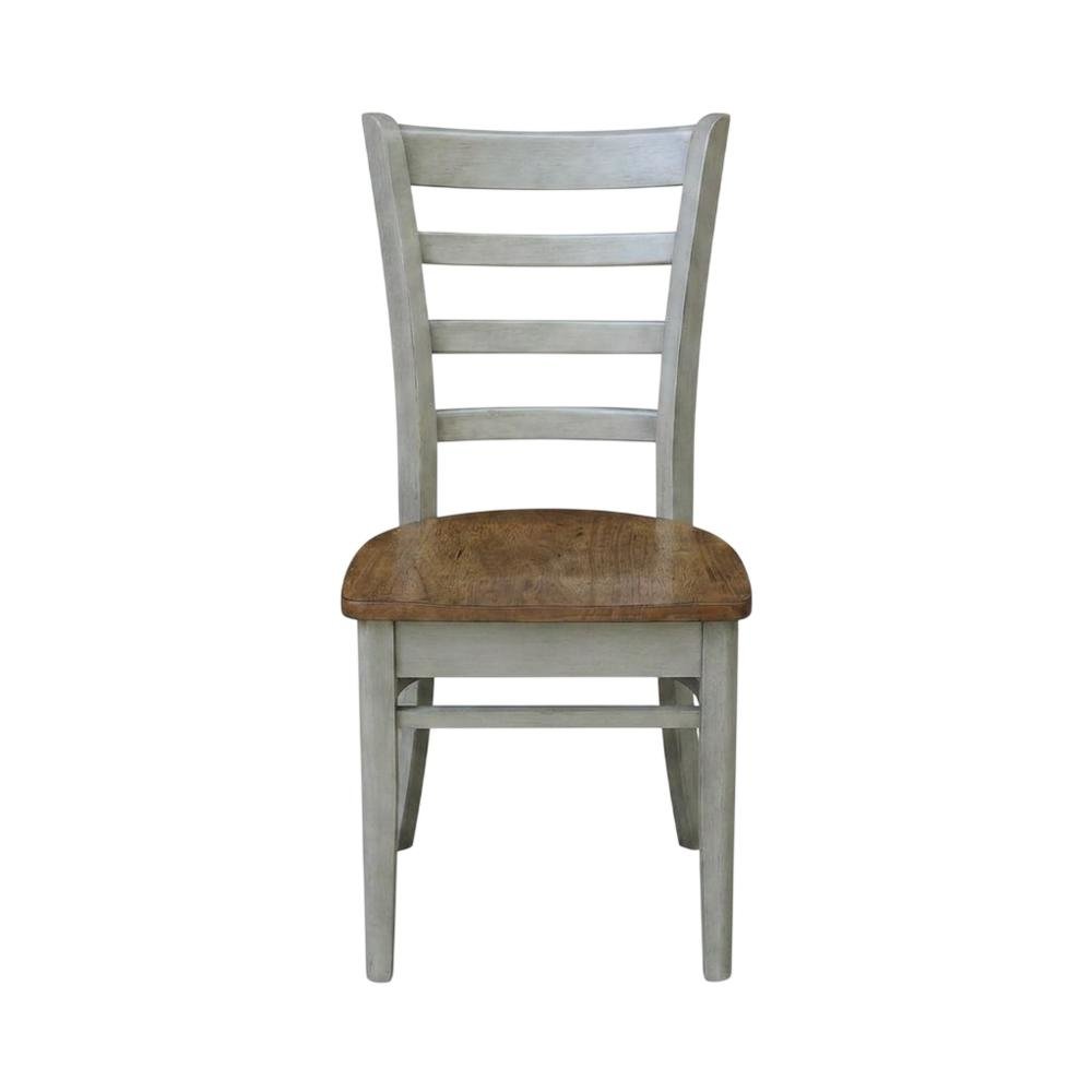 Hardwood Side Chair with Wipe-Clean Seat for Living Room or Dining. Picture 1
