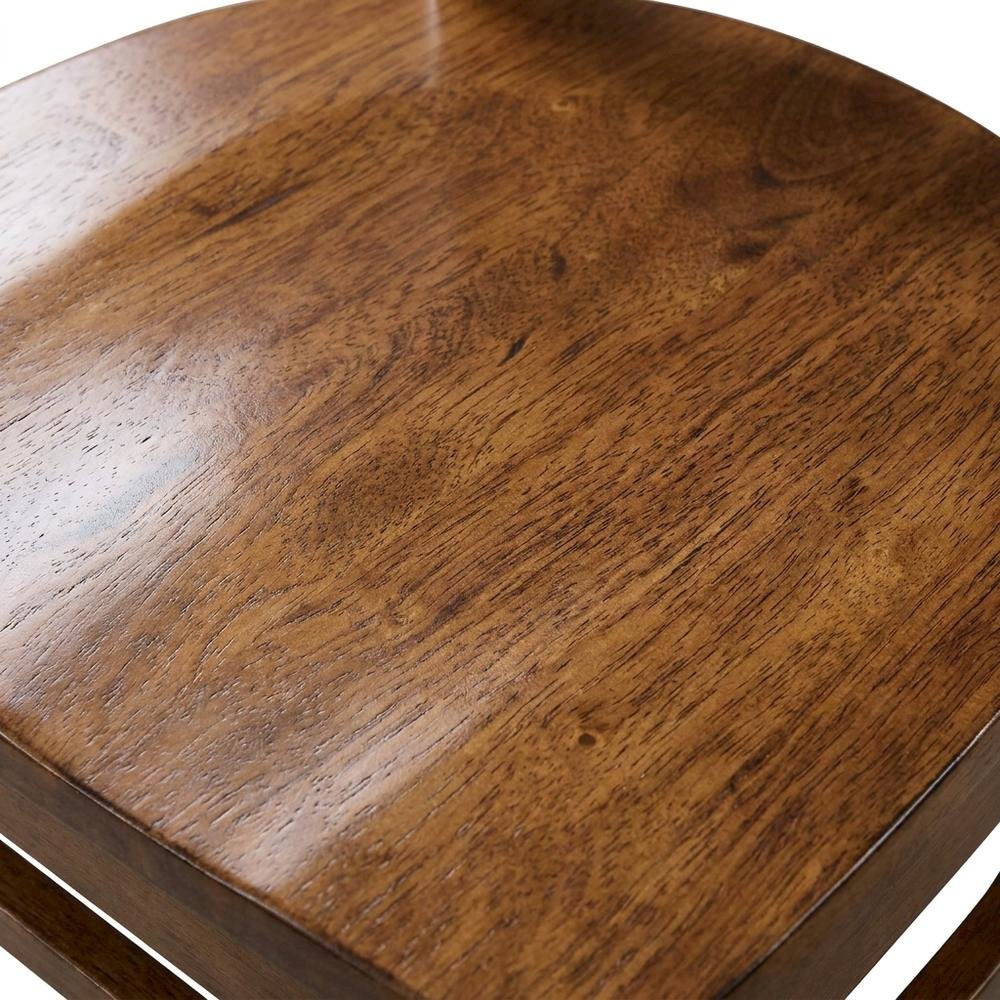 Hardwood Side Chair with Wipe-Clean Seat for Living Room or Dining. Picture 6