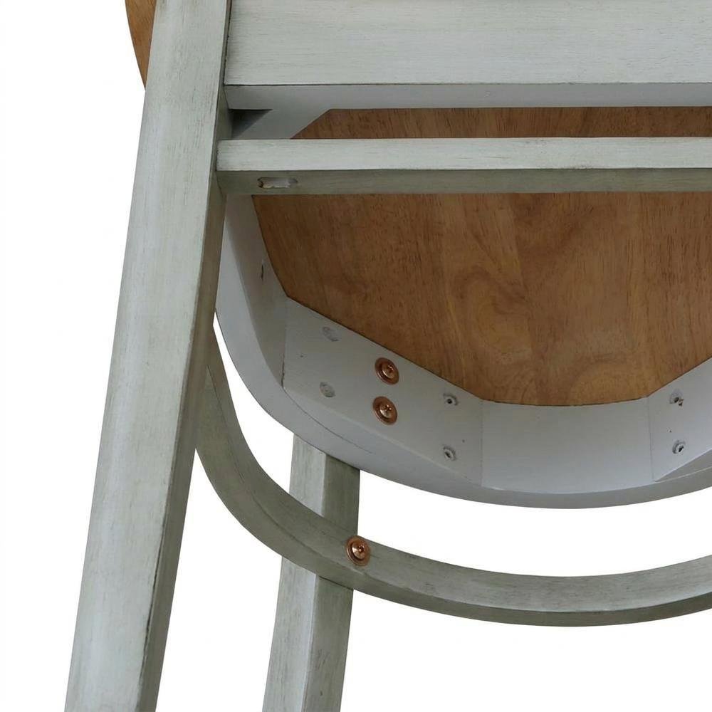 Hardwood Side Chair with Wipe-Clean Seat for Living Room or Dining. Picture 7