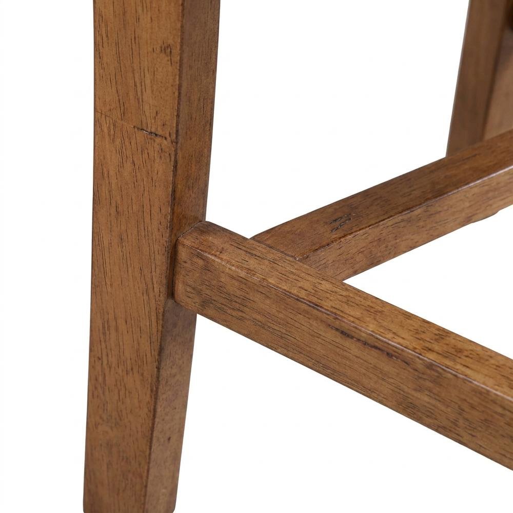 Hardwood Dining Chair with Distressed Splatback for Kitchen and Dining Room. Picture 7