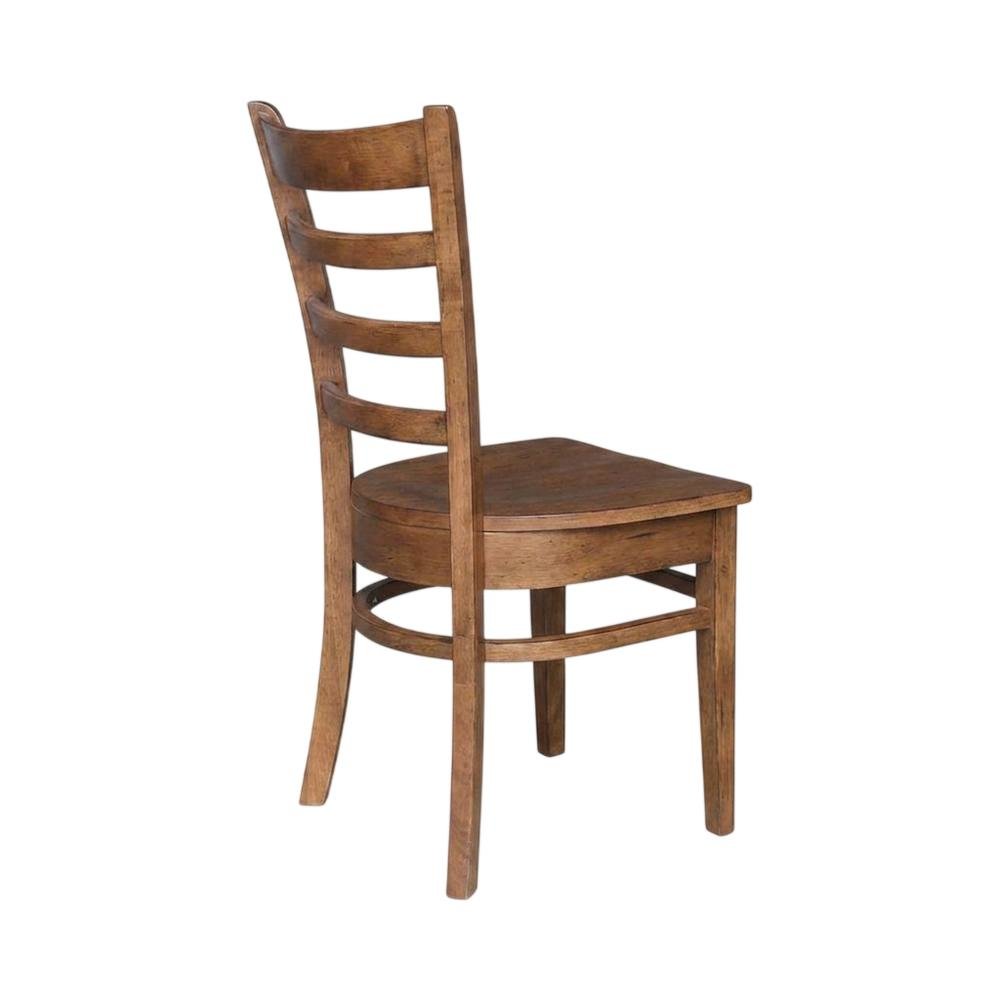Solid Hardwood Side Chair with Distressed Finish for Dining Room. Picture 3