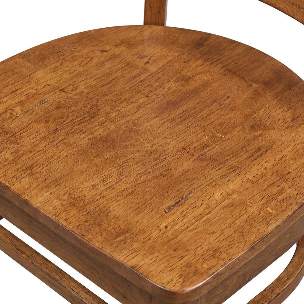 Solid Hardwood Side Chair with Distressed Finish for Dining Room. Picture 6