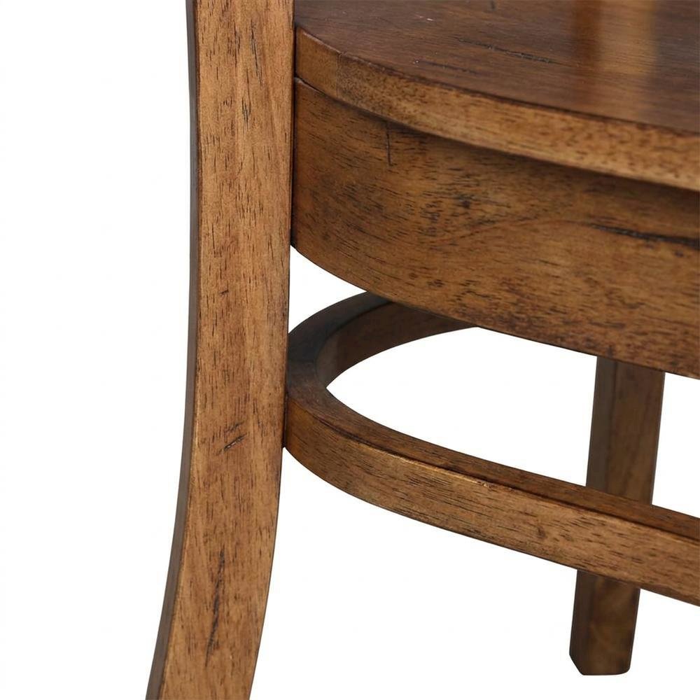 Solid Hardwood Side Chair with Distressed Finish for Dining Room. Picture 7