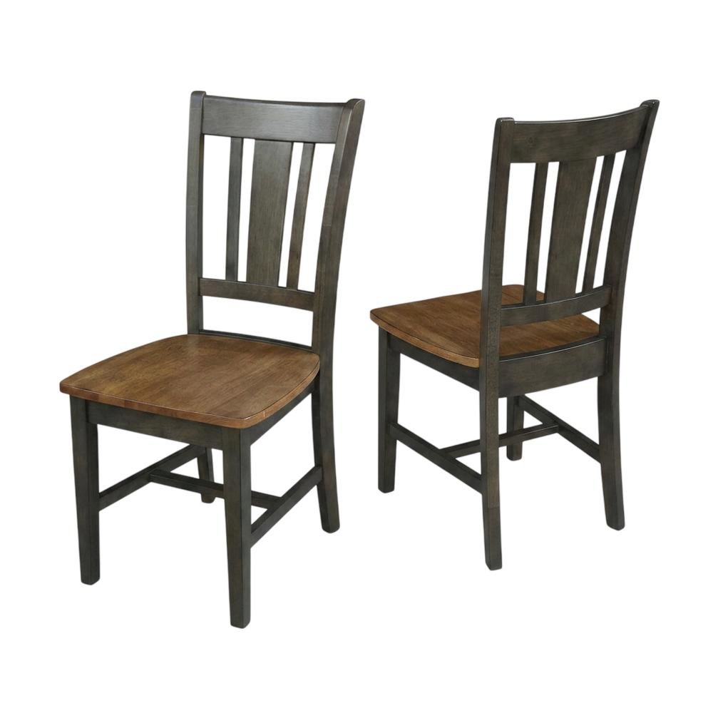 Solid Hardwood Splatback Dining Chair for Kitchen and Dining Room, Set of 2. Picture 1