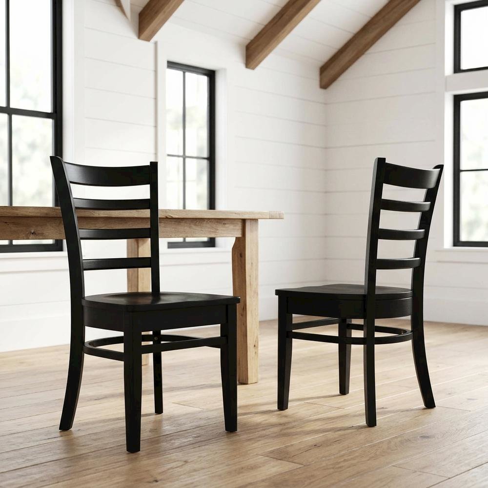Solid Hardwood Dining and Living Room Side Chair with Classic Frame. Picture 2