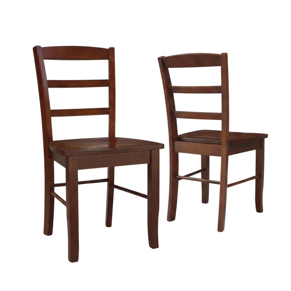 Madrid Ladderback Hardwood Dining Chair for Kitchen or Dining Room. Picture 1