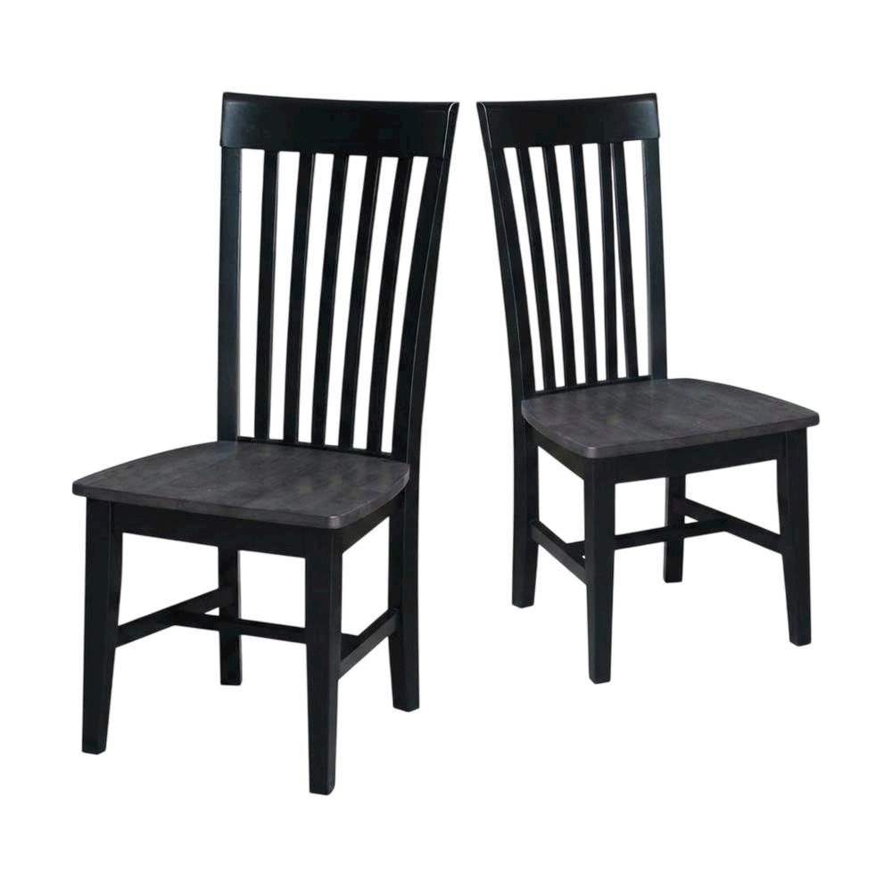 Solid Hardwood Dining Chair with Tall Mission Back for Dining Room. Picture 1