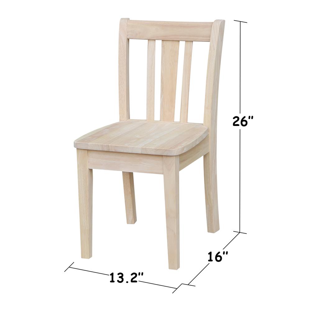 Set of Two San Remo Juvenile Chairs, Unfinished. Picture 2