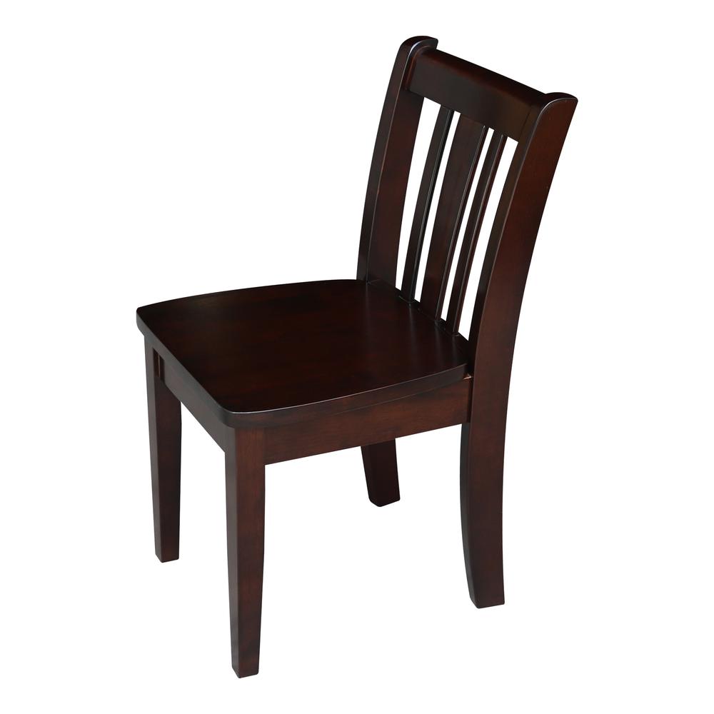 Set of Two San Remo Juvenile Chairs, Rich Mocha. Picture 6