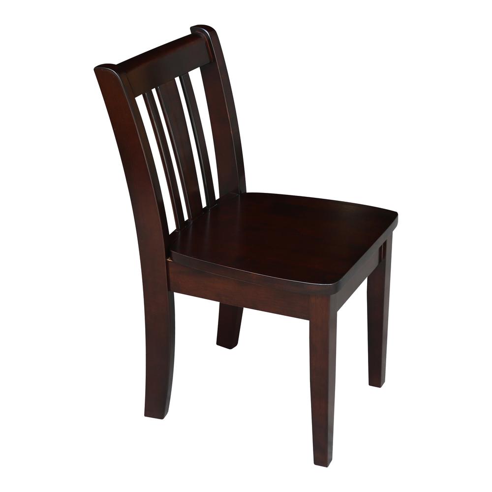 Set of Two San Remo Juvenile Chairs, Rich Mocha. Picture 7